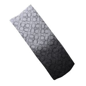 y2k coach black gray ombre logo chiffon scarf